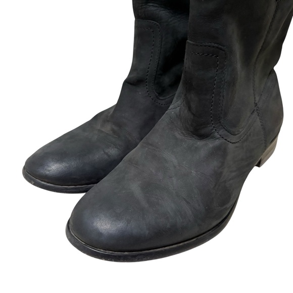 Frye Black Leather Ankle Boots - Picture 8 of 10